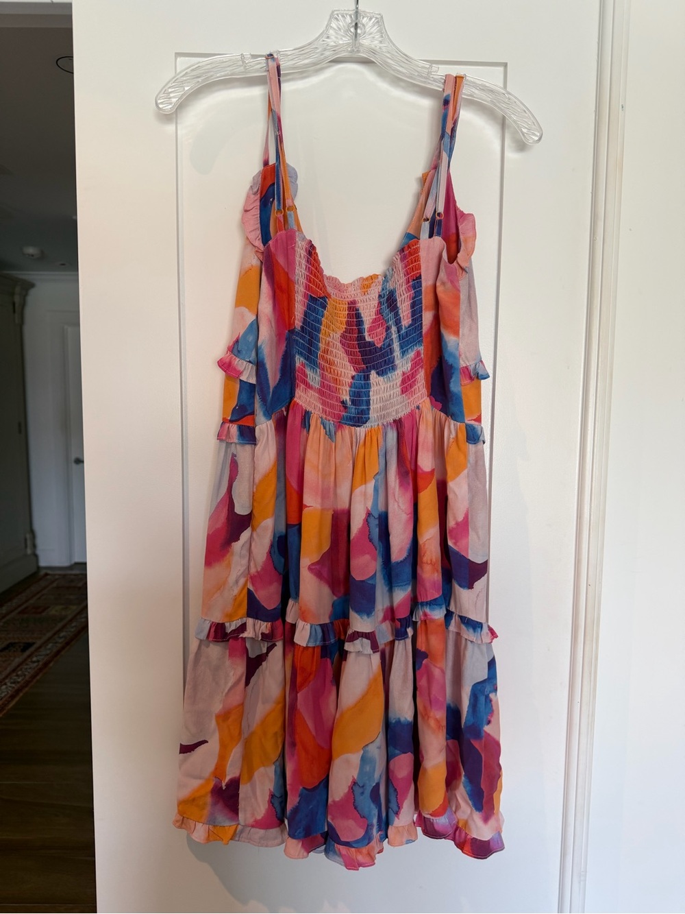 French Connection Isadora Multi-Color Ruffle Tiered Sundress - Picture 4 of 8